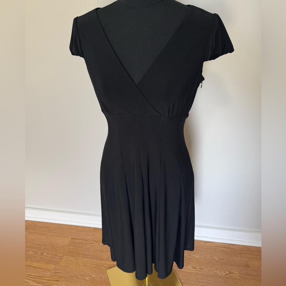 Evan Picone Classic Black Midi Dress